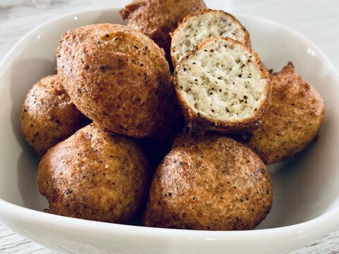 ホットケーキミックスで*もっちり紅茶豆腐ドーナツ*